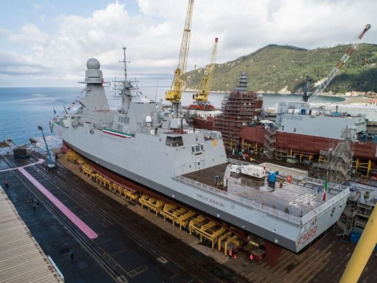 Fincantieri, varata la fregata Fremm Emilio Bianchi