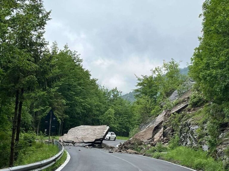 Maltempo, chiusa per frana la SP23 al Passo della Scoglina in val d’Aveto