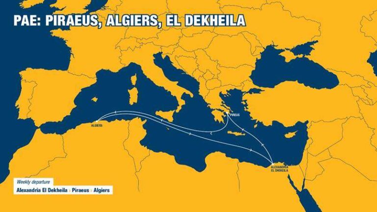Tarros inaugura la linea Pae che collega Egitto, Grecia e Algeria