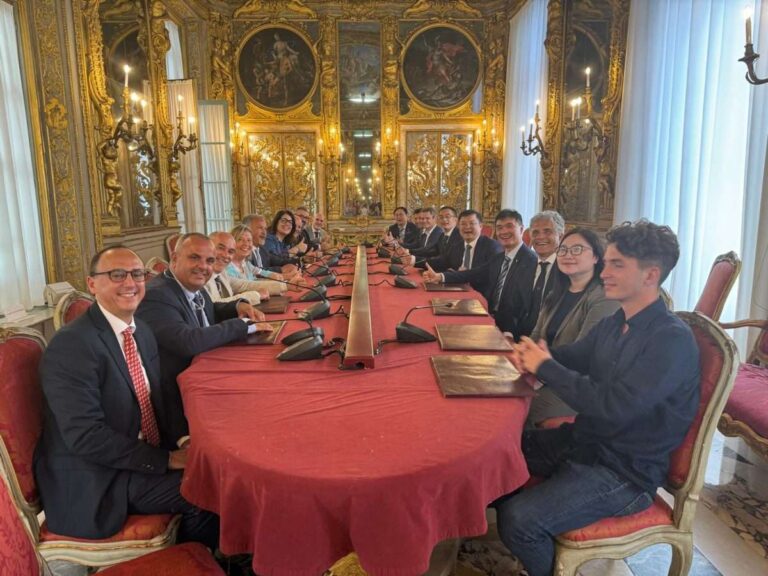 A Genova delegazione cinese del Shanghai Lingang Economic Development