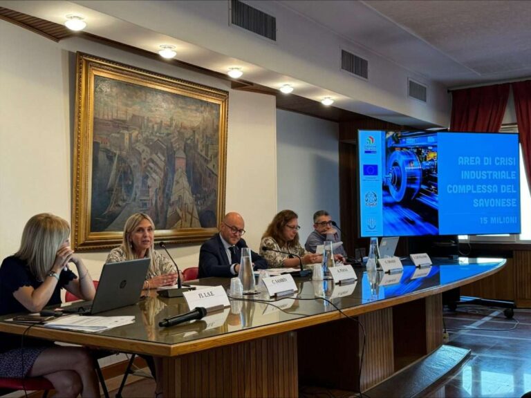 Bando area di crisi complessa del savonese, domande presentabili dal 23 luglio