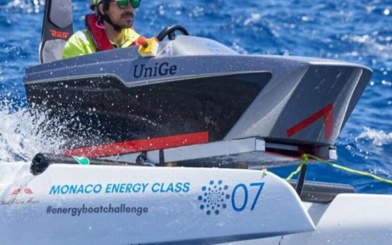 Redelfi sponsor della barca elettrica Elettra di Unige alla Monaco Energy Boat Challenge 2024