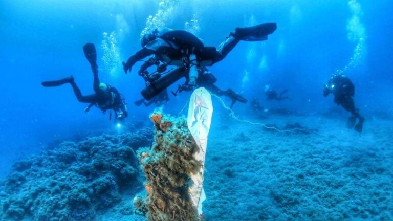 Bordighera, crowfounding per l’immersione di recupero delle reti fantasma in mare