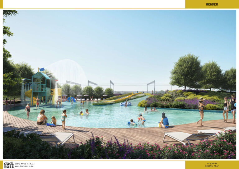 A Pra’ aprirà la prossima estate lo Splash park della piscina I Delfini