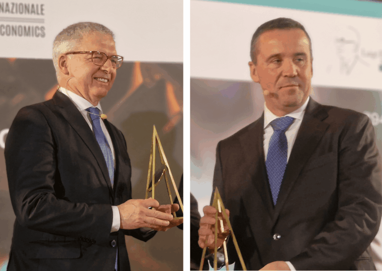 Franco e Delprato premiati dall’Istituto di Economia Internazionale della Camera di commercio di Genova