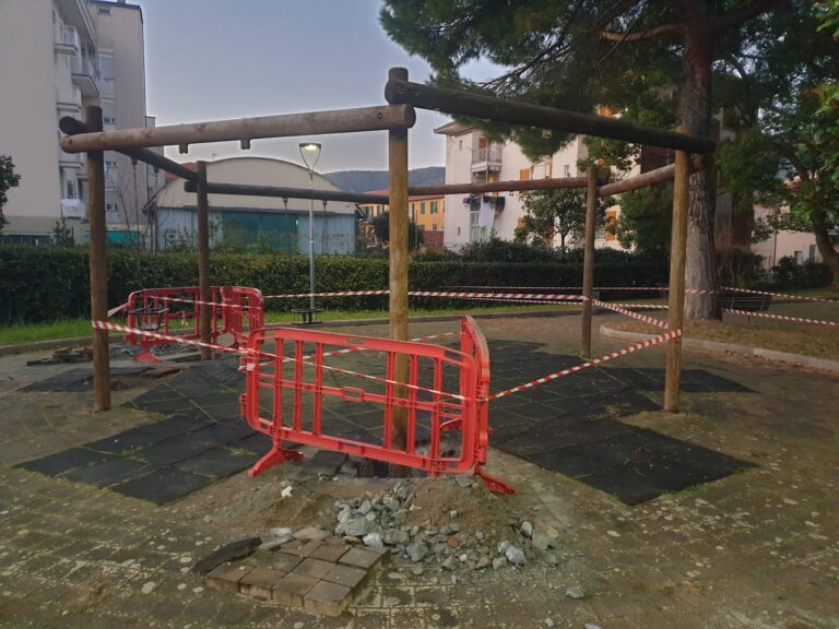 Sestri Levante, partiti gli interventi di riqualificazione dell’area giochi di via Sedini
