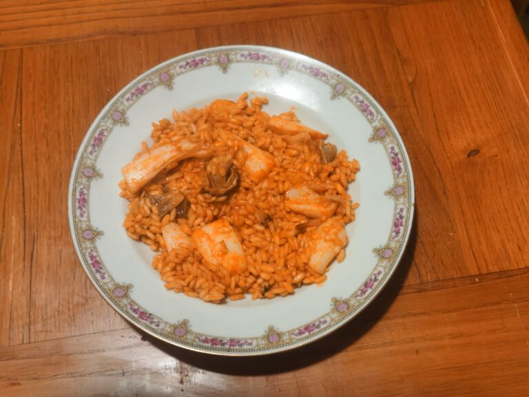 Risotto ai funghi e alle seppie