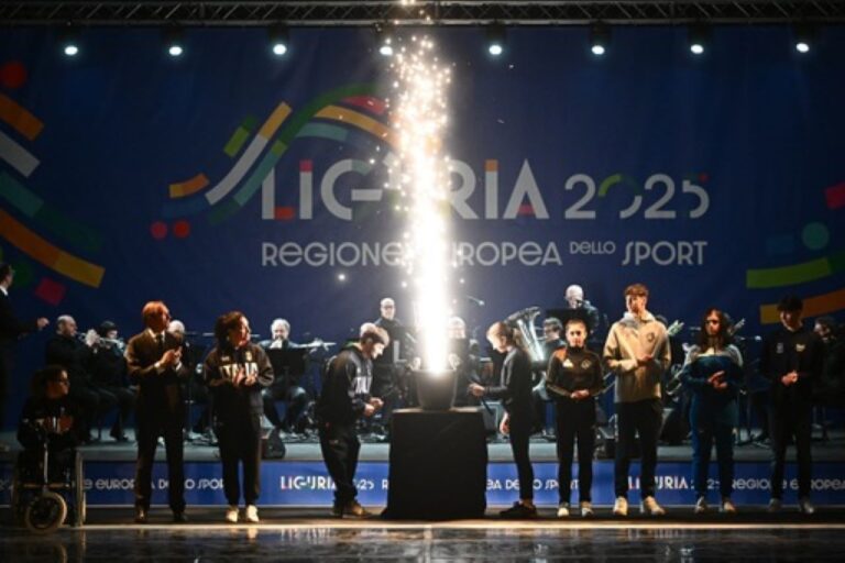 Liguria Regione europea dello sport 2025: al Palasport la cerimonia di inaugurazione