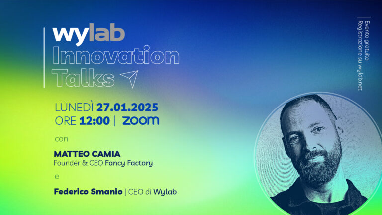 Wylab innovation talks: il 27 gennaio su Zoom webinar con Matteo Camia di Fancy Factory