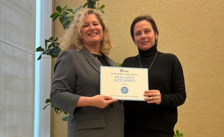 Asl 3 riceve il Bollino Azzurro per i servizi dedicati al tumore della prostata