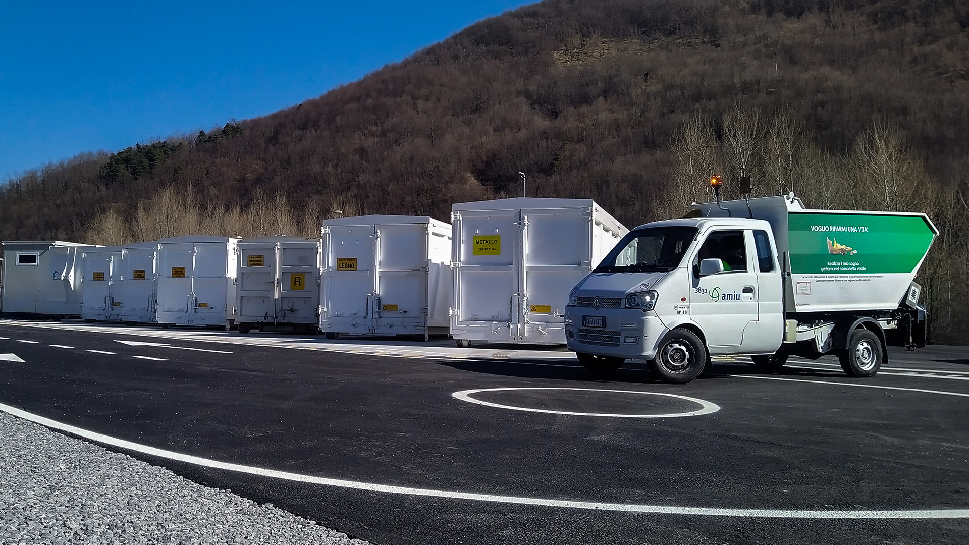 Amiu, a Ronco Scrivia il nuovo centro di raccolta a Isolabuona per le utenze domestiche