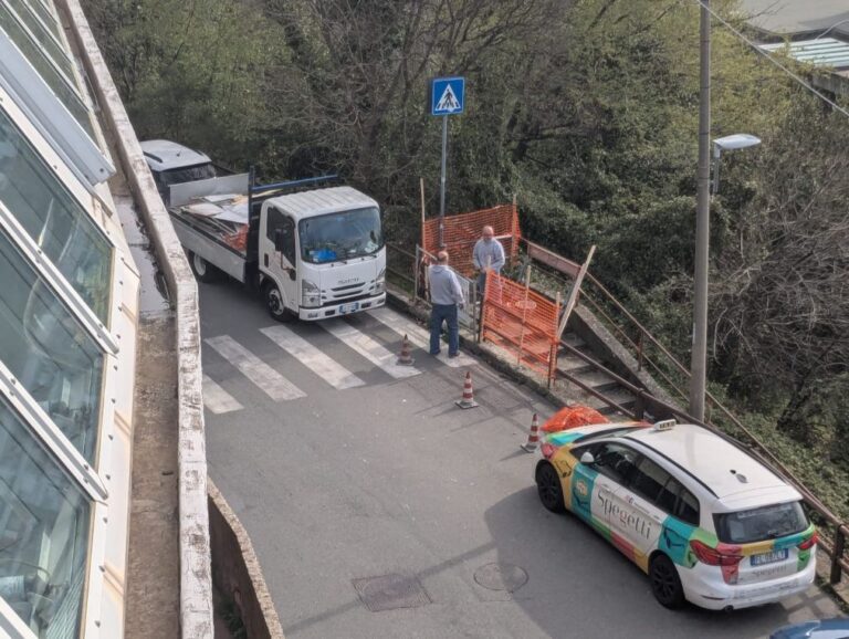 Biscione, al via i lavori per la scalinata tra via Fea e via Robino