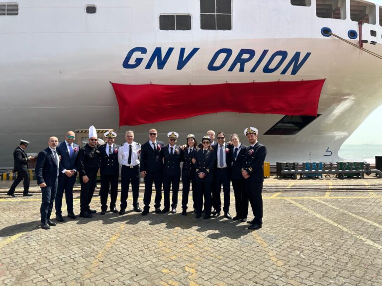 Gnv, consegnata l’unità Orion: entro fine giugno in servizio sulla tratta Genova-Palermo