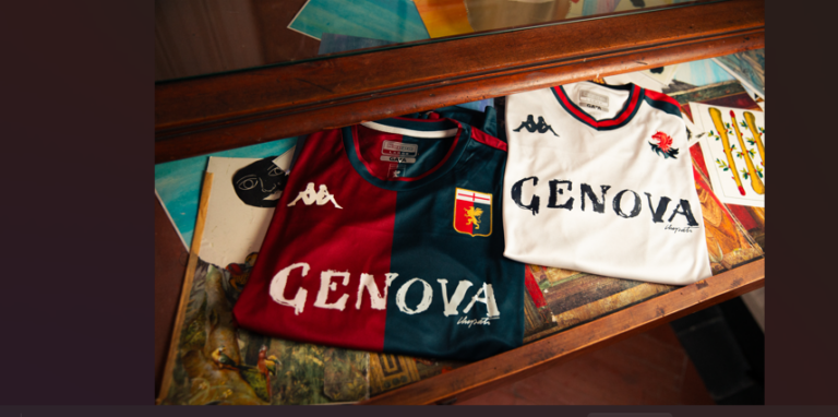 Maglia e t-shirt “Genoa x Casa Luzzati” da oggi su e-commerce e da domani nei principali punti vendita del club