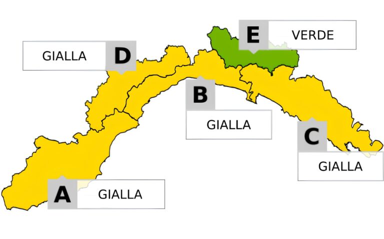 Allerta gialla: chiusura posticipata alle 18 sul ponente, quando inizierà sul levante