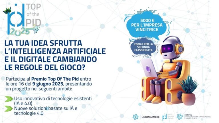 Al via Top of the Pid 2025: premi alle imprese innovative