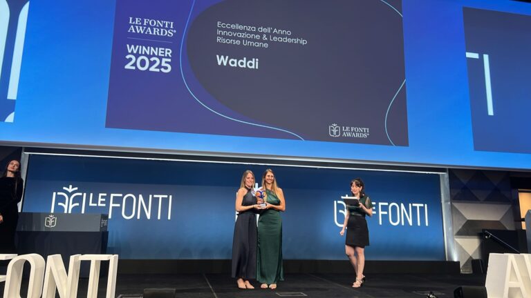 Waddi riceve il premio “Le Fonti Awards 2025” nella ricerca e selezione del personale