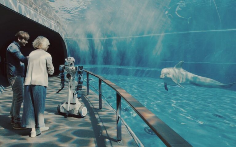 Il robot Alter-Ego dell’Iit all’Acquario di Genova per raccontare i cetacei ai visitatori