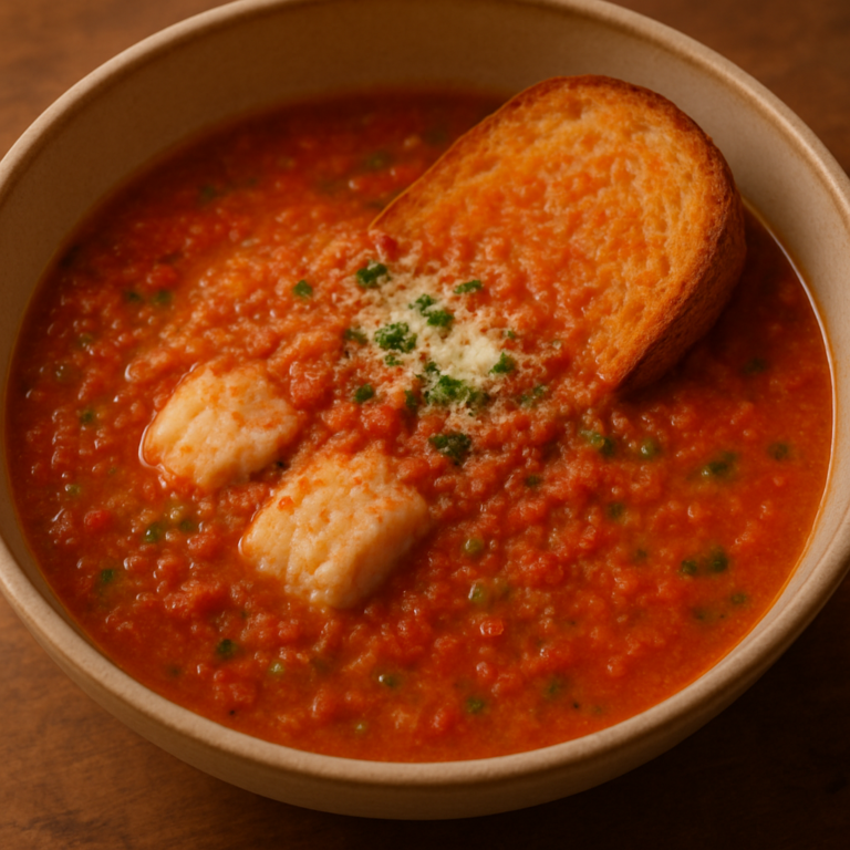 Zuppa di rana pescatrice