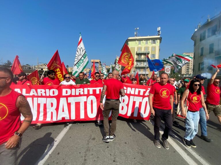 Sciopero dei metalmeccanici: a Genova manifestazione regionale con corteo