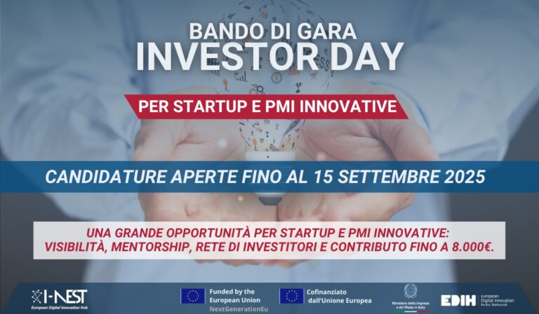 Investor Day di I-NEST, aperte le candidature fino al 15 settembre 2025