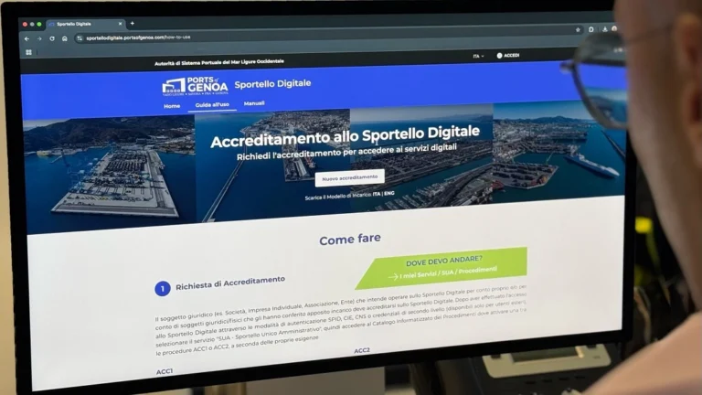 Sportello digitale porto: attiva una guida pratica online per accreditarsi