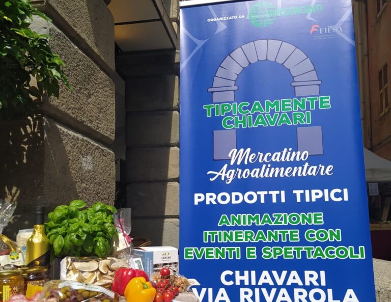 Tipicamente Chiavari, il 30 e 31 agosto il mercatino agroalimentare in via Rivarola
