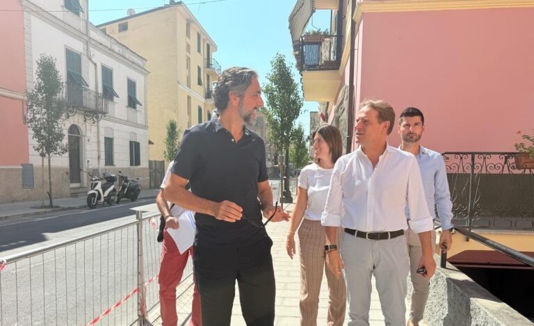 Taggia, Scajola: “350mila euro per riqualificare via Mazzini, lavori conclusi in autunno”