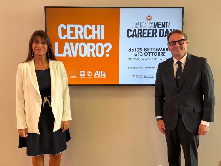 Career Day di Orientamenti: dal 29 settembre al 3 ottobre a Genova