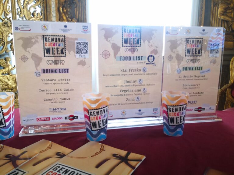 Genova Cocktail Week dal 23 al 28 settembre “Il mondo a Genova – il giro del mondo/porti”