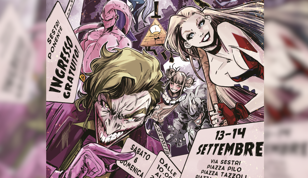 Torna Genova Comics & Games il 13 e 14/9, il programma della due giorni a Sestri Ponente