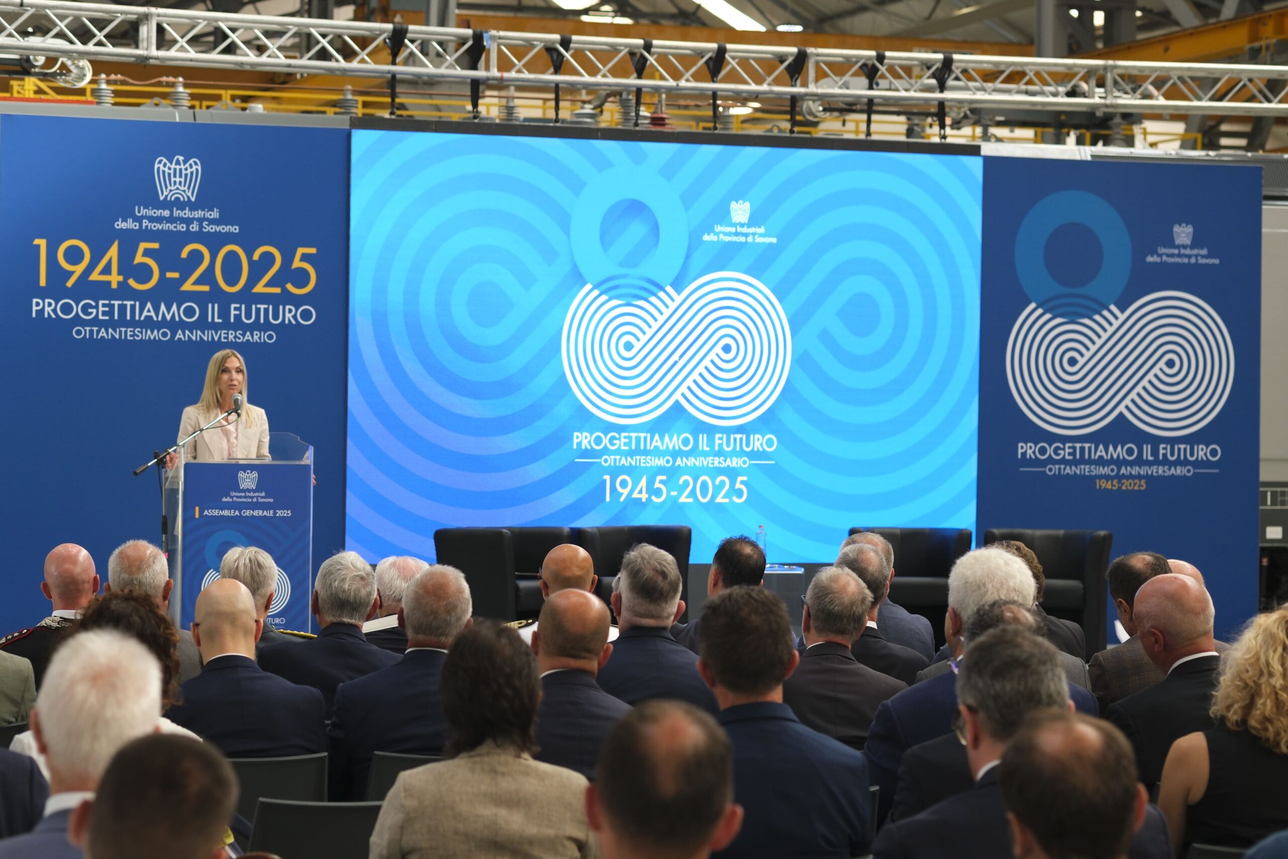 L’Unione industriali di Savona festeggia 80 anni, Sambin lancia un patto per l’industria: «Tra aziende, istituzioni e sindacati»