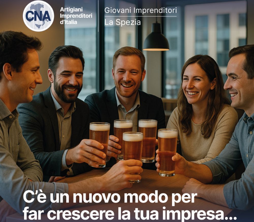 Cna La Spezia, 30 ottobre Aperi-Meet dei giovani imprenditori Cna La Spezia, 30 ottobre Aperi-Meet dei giovani imprenditori