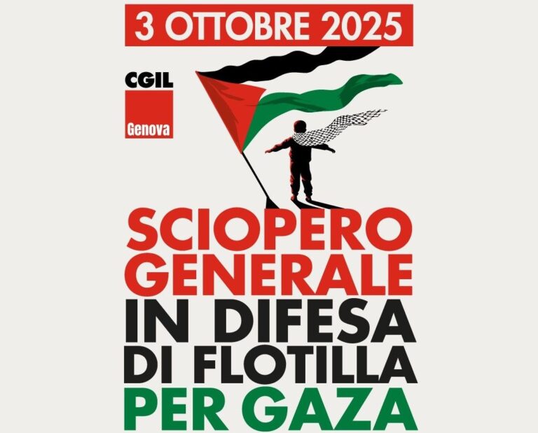 Sciopero generale, a Genova domani concentramento ore 8 al Terminal Traghetti