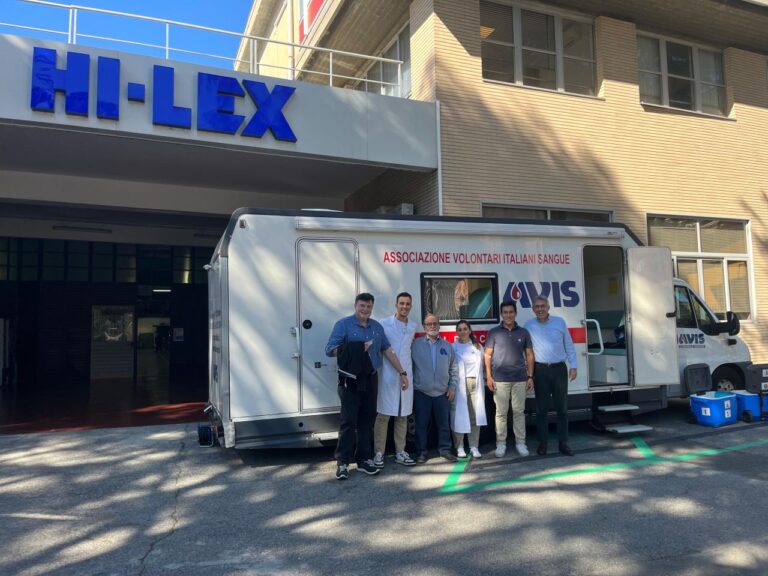Hi-Lex Italy al fianco di Avis Chiavari: nuova raccolta di sangue aziendale