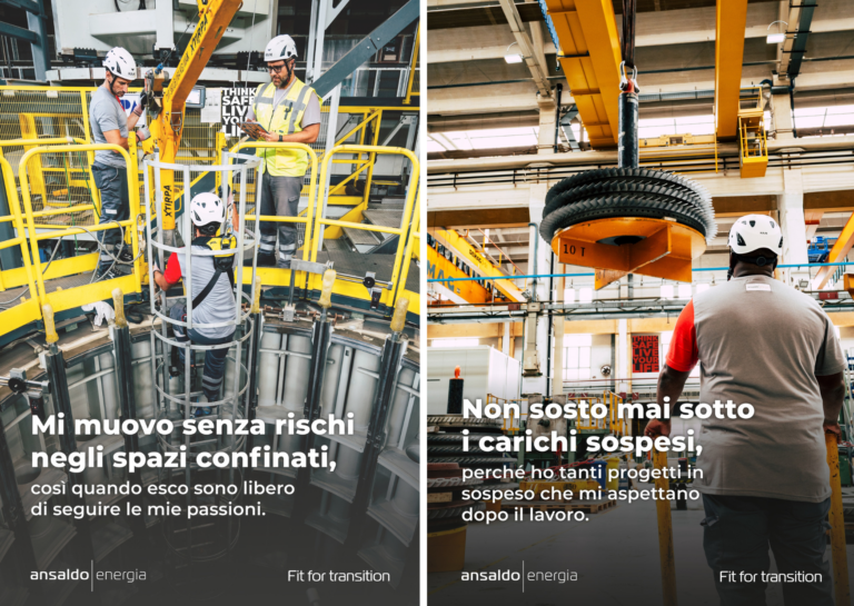 Ansaldo Energia lancia una campagna di sicurezza e salute sul lavoro