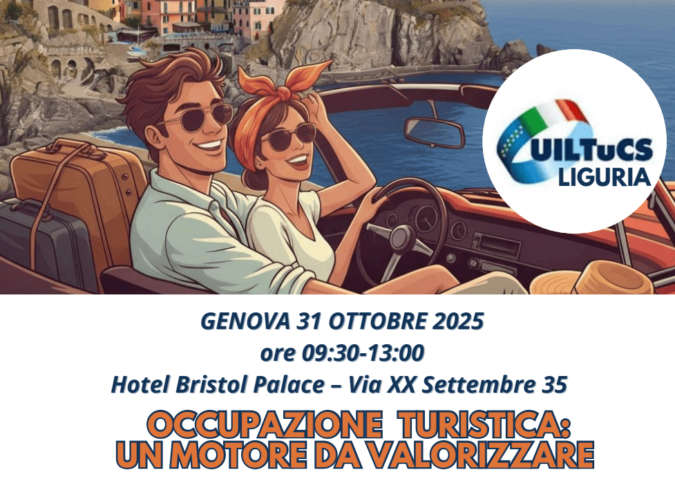 A Genova il 31 ottobre convegno “Occupazione turistica: un motore da valorizzare” A Genova il 31 ottobre convegno “Occupazione turistica: un motore da valorizzare”