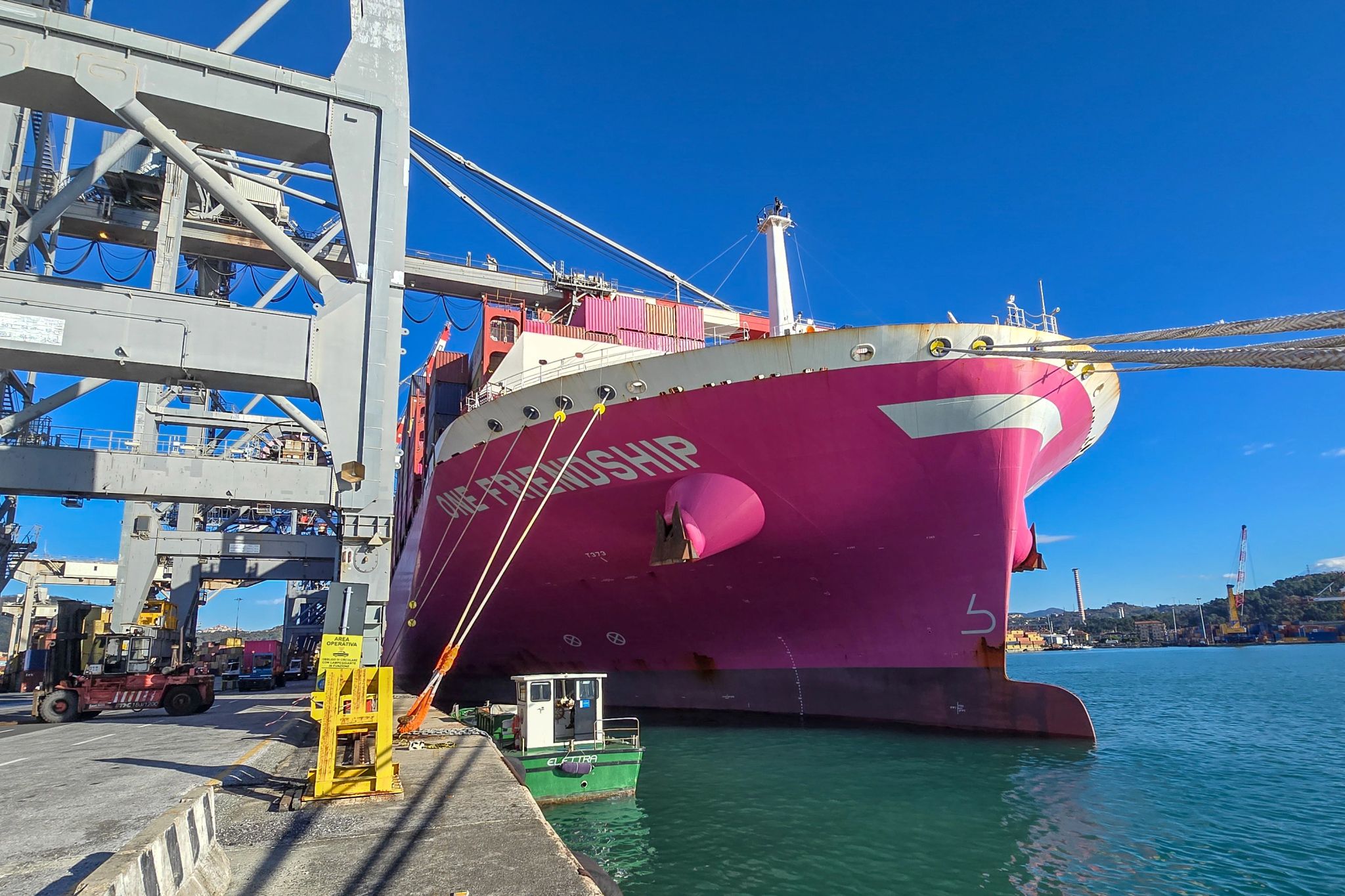 Al La Spezia Container Terminal torna il servizio MD2, approdata la Mv One Friendship