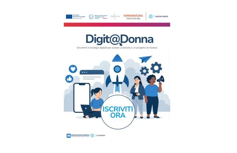 Digit@Donna: al via il nuovo percorso gratuito per donne imprenditrici