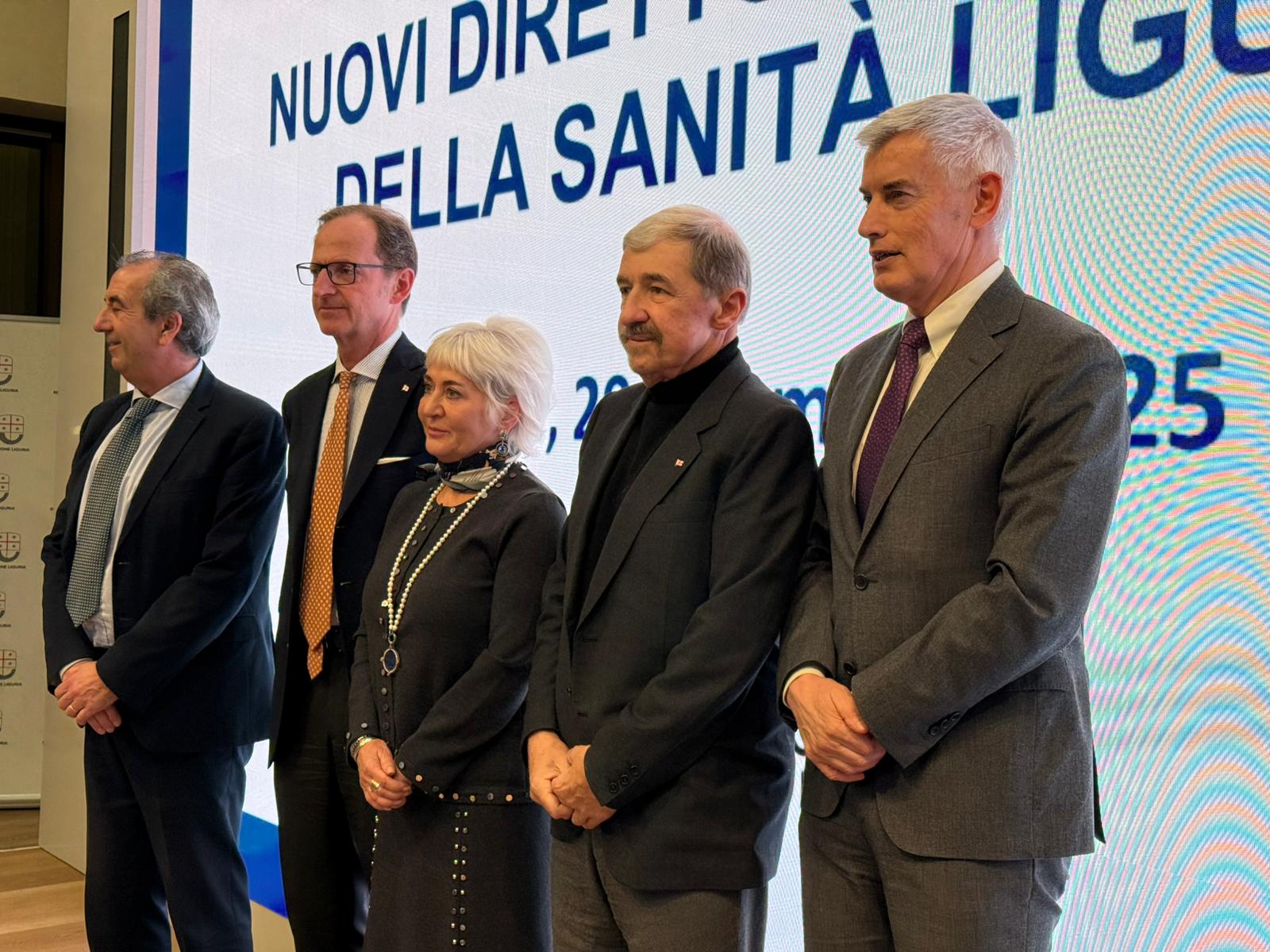 Nuovi direttori generali della sanità ligure, primo obiettivo il territorio e priorità al cittadino
