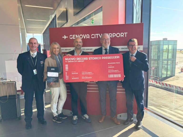 Nuovo record passeggeri per l’Aeroporto di Genova