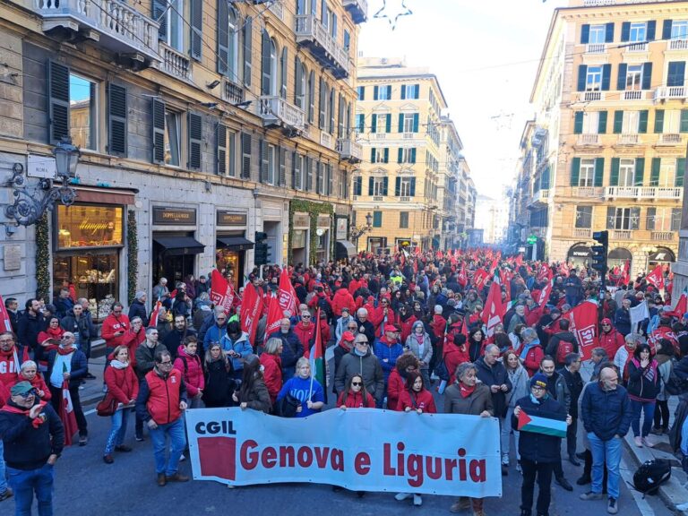 Sciopero generale, Cgil: “In diecimila a Genova per la manifestazione regionale”