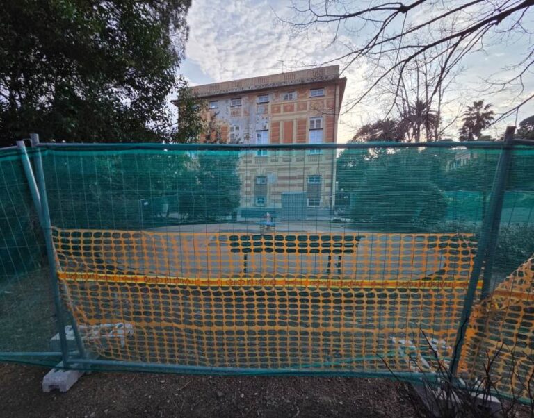 Pegli, nuova area gioco a Villa Rosa