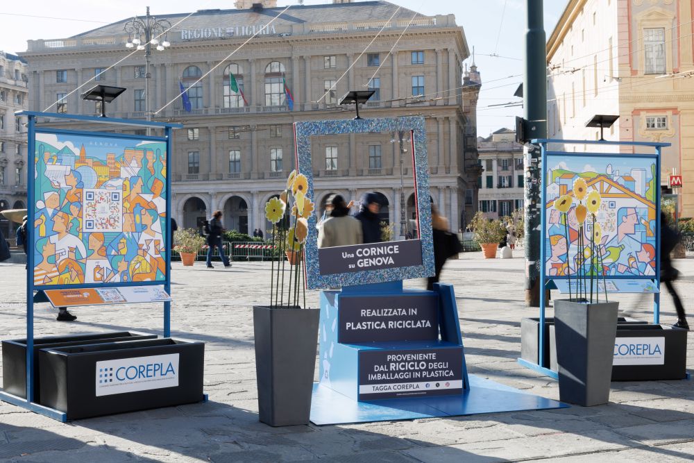 Riciclo imballaggi in plastica: Amiu e Corepla presentano il progetto “L’Italia in cornice”