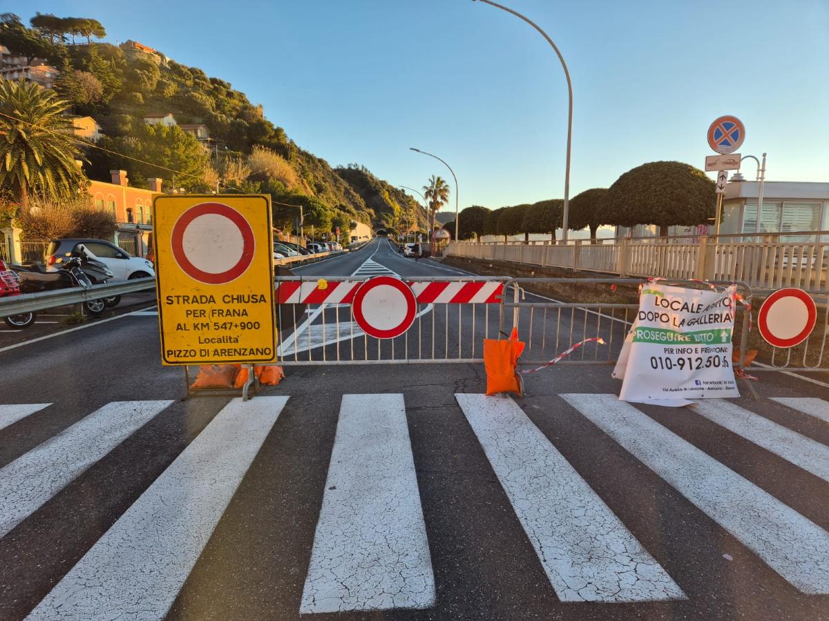 Frana di Arenzano, oggi l’intervento di demolizione sulla parete con microcariche esplosive