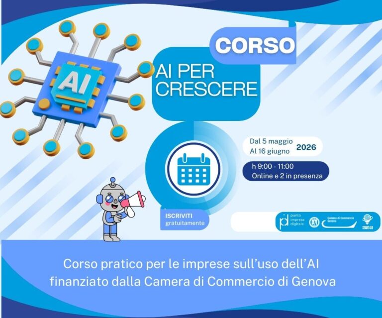 Corso AI per Crescere Maggio-Giugno 2026