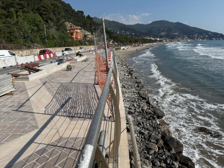 Lavori Passeggiata Ciccione Alassio