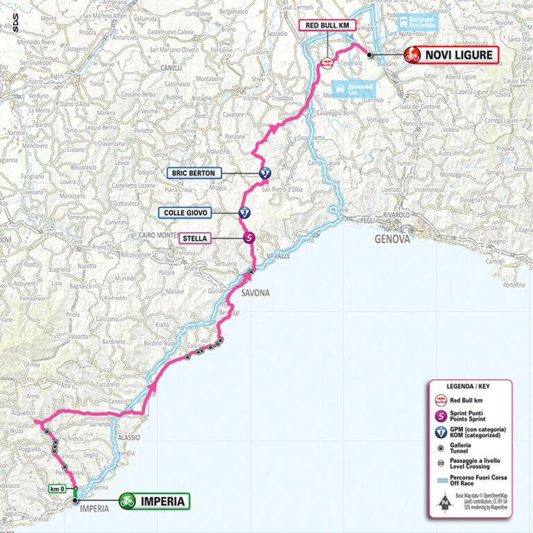 tappa 12 giro d’italia imperia savona