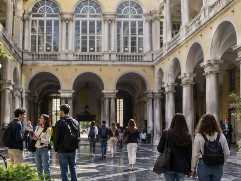 Università di Genova - Foto realizzate da ChatGpt per Liguria Business Journal